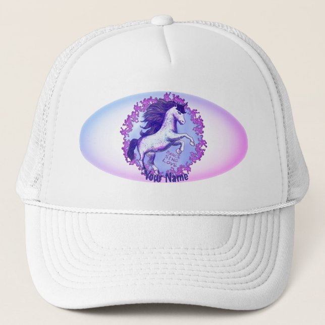 Dancing Unicorn   Trucker Hat (Front)