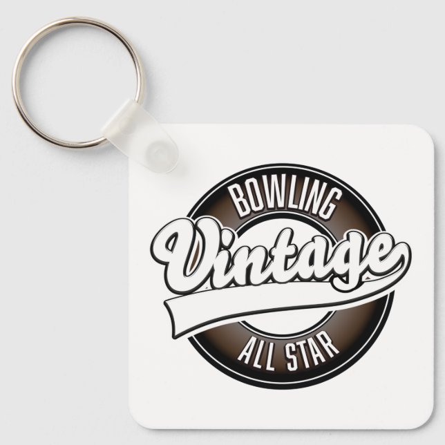 Dancing vintage all star logo key ring (Front)