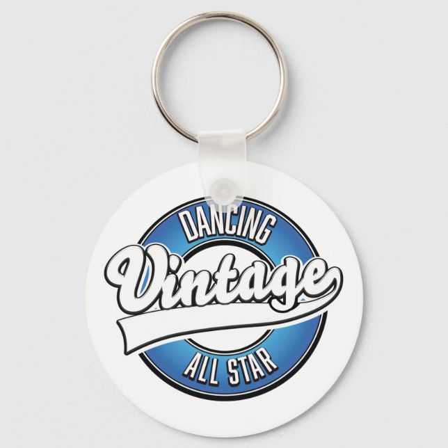 Dancing vintage all star logo keychain (Front)