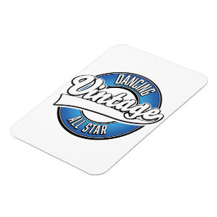 Dancing vintage all star logo magnet