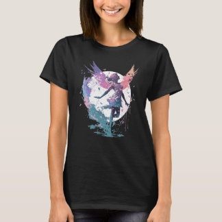 Dancing Watercolor Fairy Girls Dancer Ballet Butte T-Shirt