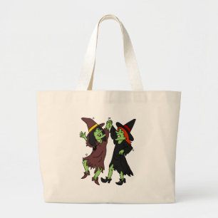 Dancing Witches Large Tote Bag