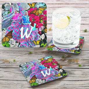 Dancing with Flowers & Butterflies PV01 Coaster