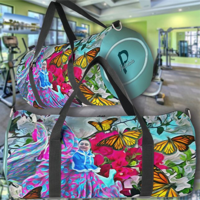 Dancing with Flowers & Butterflies PV01 Duffle Bag (Creator Uploaded)