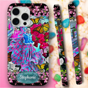 Dancing with Flowers & Butterflies PV01 iPhone 15 Pro Max Case