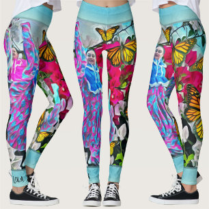 Dancing with Flowers & Butterflies PV01 Leggings