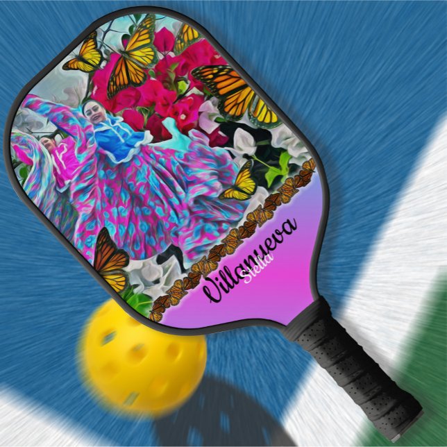 Dancing with Flowers & Butterflies PV01 Pickleball Paddle (Creator Uploaded)