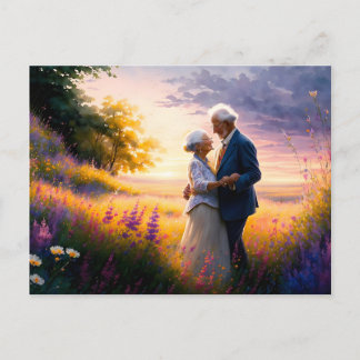 Dancing with my soulmate holiday postcard