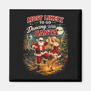 Dancing with Santa Magnet