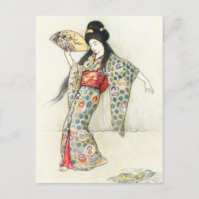 Dancing with the Golden Comb Postcard (Front)