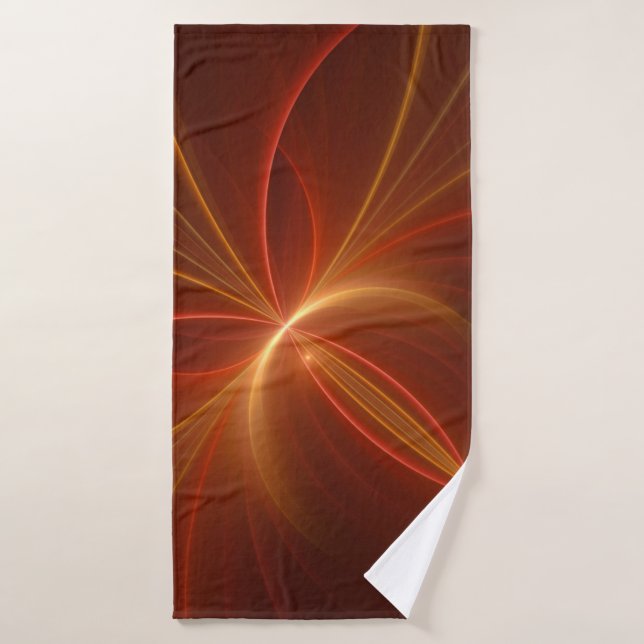 Dancing With The Light Modern Abstract Fractal Art Bath Towel (Bath Towel)