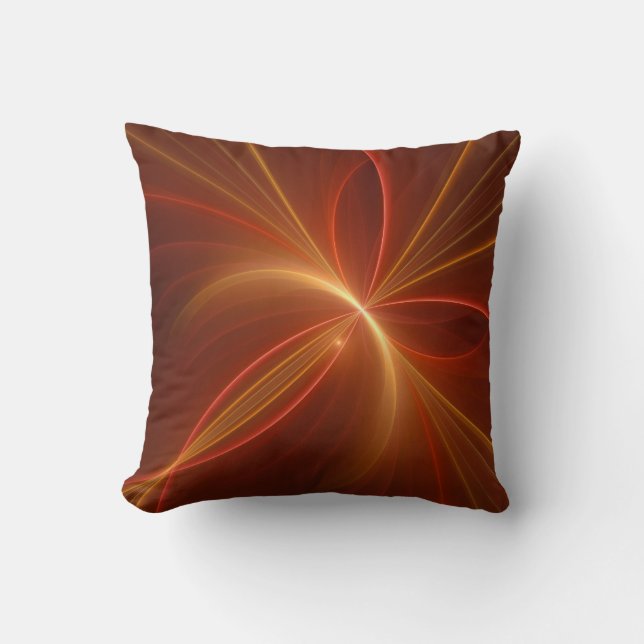 Dancing With The Light Modern Abstract Fractal Art Cushion (Front)