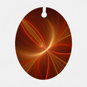 Dancing With The Light Modern Abstract Fractal Art Metal Tree Decoration