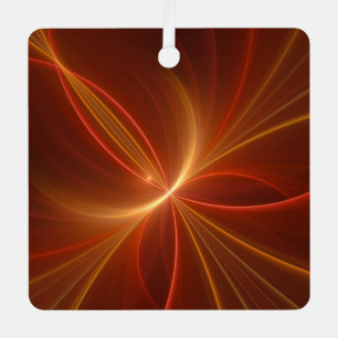 Dancing With The Light Modern Abstract Fractal Art Metal Tree Decoration