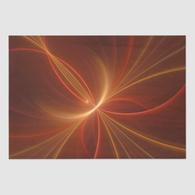 Dancing With The Light Modern Abstract Fractal Art Tissue Paper (Front)