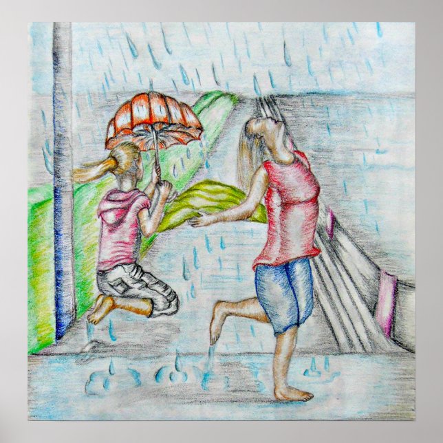 dancing with the rain poster (Front)