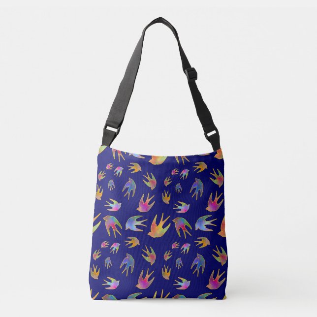 Dancing with the Wind Midnight Crossbody Bag (Front)