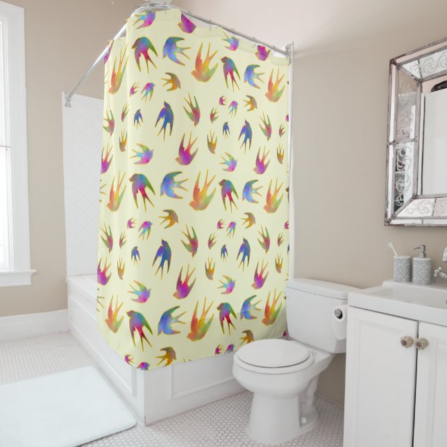 Dancing with the Wind Sunkissed Shower Curtain (In Situ)
