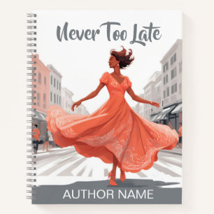 Dancing Woman Book Cover Inspiration Notebook