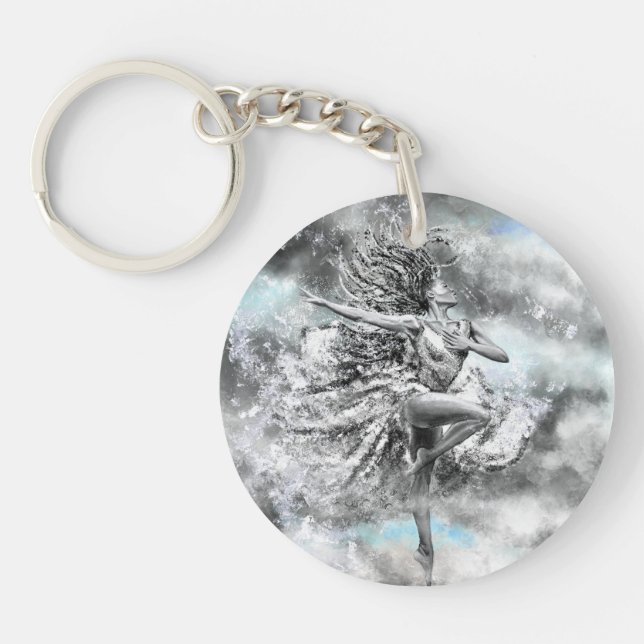 Dancing Woman Keychain (Front)