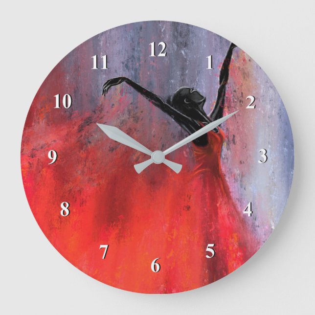 Dancing Woman Wall Clock (Front)