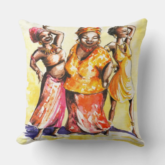 Dancing women cushion (Front)