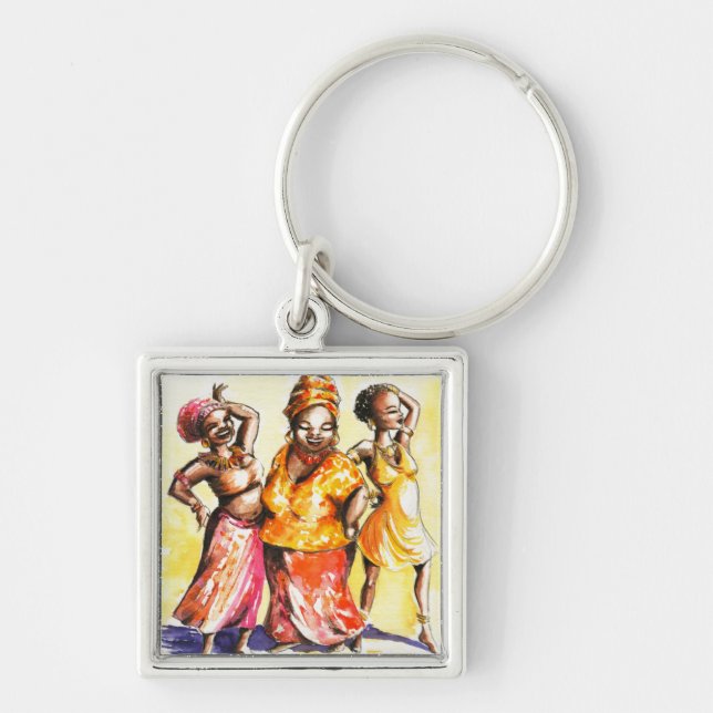 Dancing women key ring (Front)