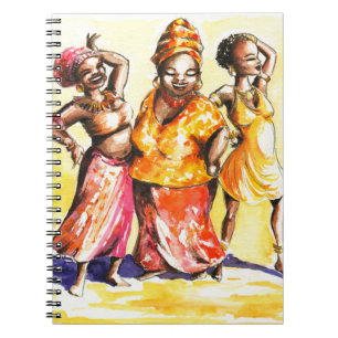 Dancing women notebook