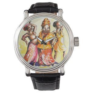 Dancing women watch