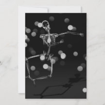 Dancing X-Ray Skeleton - Black & White