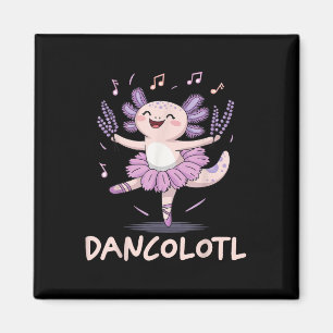 Dancolotl Axolotl Dancing Magnet