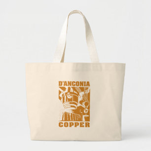 d'Anconia Copper / Copper Logo Large Tote Bag