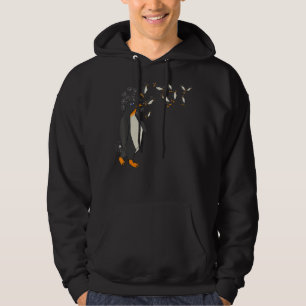 Dandelion Antarctica Animal Zoo Bird Floral Pengu Hoodie