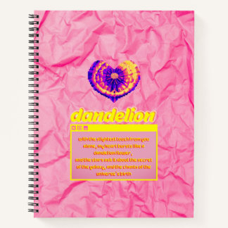 dandelion-Artistic-soft-feminine-spiritu notebook