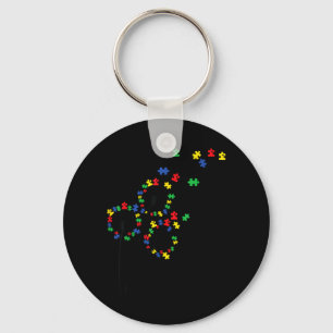 Dandelion Autism Awareness Flower Autism Awareness Key Ring