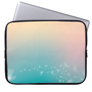 Dandelion background dandelion laptop sleeve