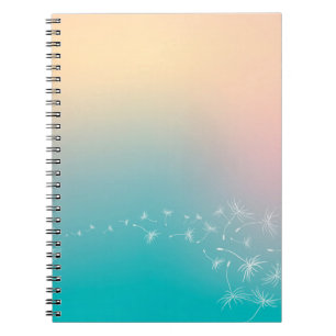 Dandelion background dandelion notebook
