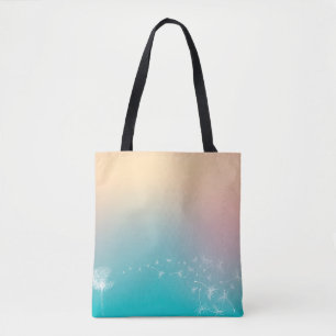 Dandelion background dandelion tote bag