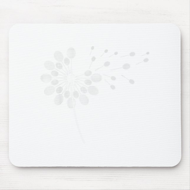 Dandelion Badminton Racket Shirt Badminton Player  Mouse Pad (Front)