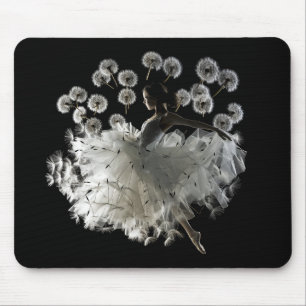 Dandelion Ballet Dancer Surreal Beauty #1 Mouse Pad
