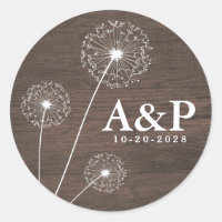 Dandelion Barn Wood Country Rustic Wedding Favours