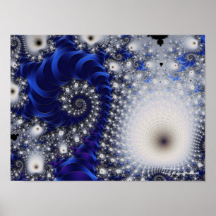 Dandelion Beautiful Abstract Fine Art Fractal Poster