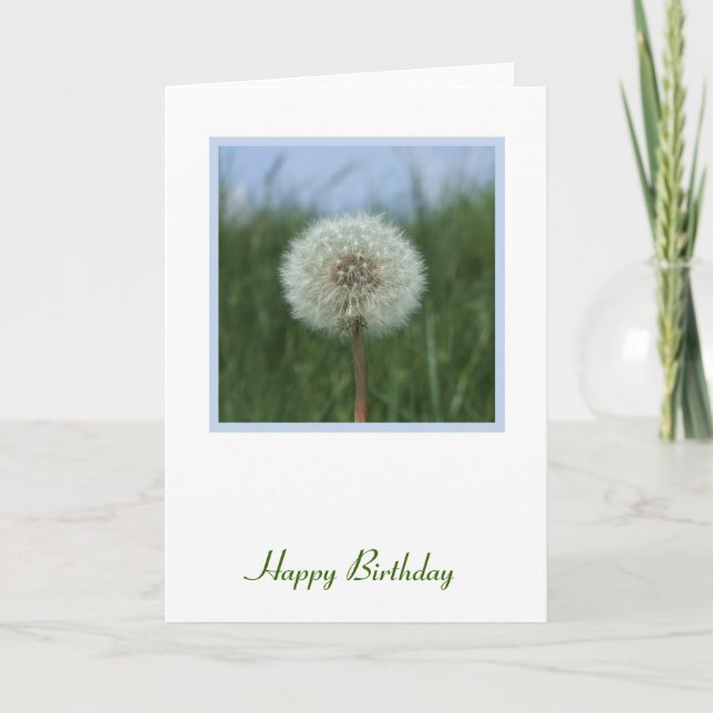 Dandelion Birthday Card (Front)
