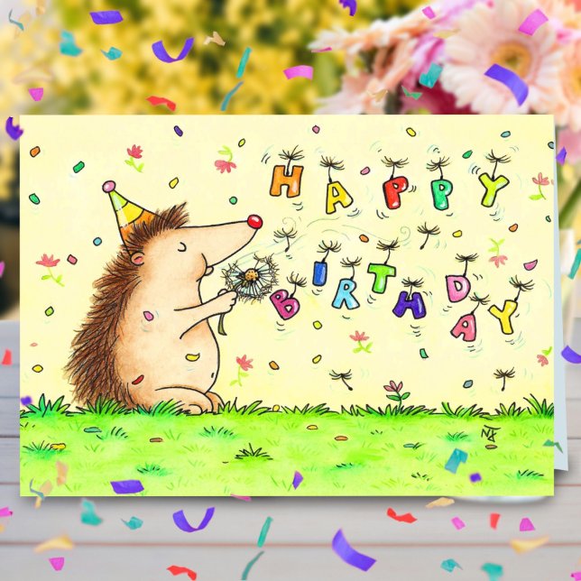Dandelion Birthday Greeting Card (Creator Uploaded)