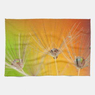 Dandelion Blossoms Flowers Destiny Peace Love Art Tea Towel