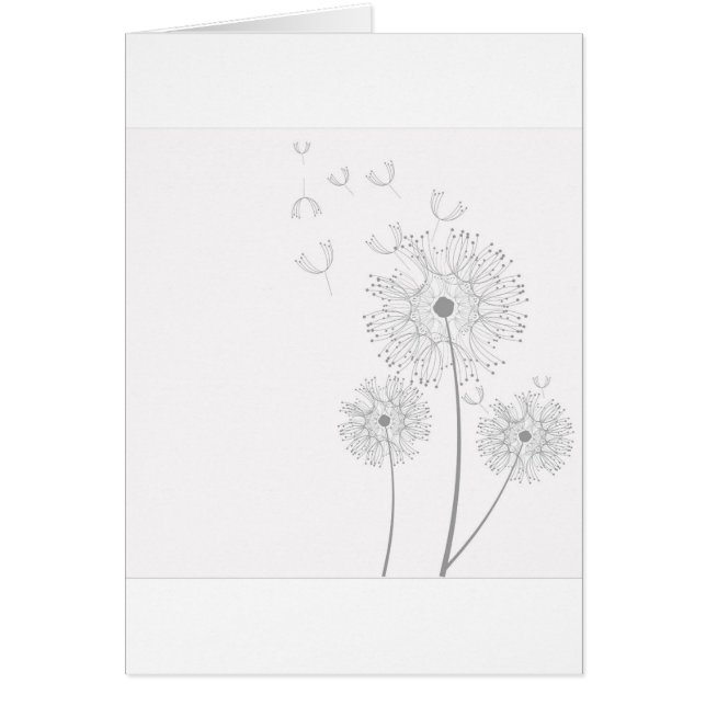 Dandelion Blossoms Vines Romantic Wedding Shower (Front)