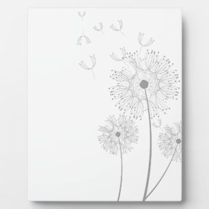 Dandelion Blossoms Vines Romantic Wedding Shower Plaque