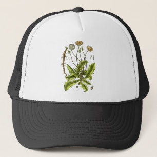 Dandelion Botanical Illustration Trucker Hat