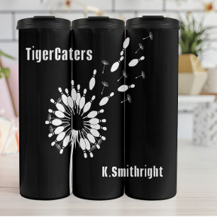 Dandelion Bowling Pin Graphic Design Thermal Tumbler