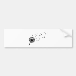 dandelion bumper sticker